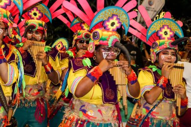 Cali, Kolombiya - 29 Eylül 2025. Pasto 'daki Biyolojik Çeşitlilik Haftası' nın açılışına Pasto 'dan davet edilen Beyaz ve Kara Geçit.