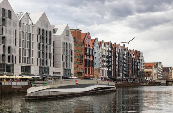 Gdansk, Poland - 1 November, 2022: Granaries island in old town of Gdansk 