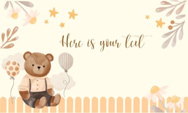 bebek partisi ayı teması