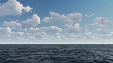 3D bulutlar 4k animasyon sağlar