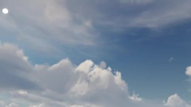 3D bulutlar 4k animasyon sağlar