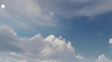 3D bulutlar 4k animasyon sağlar