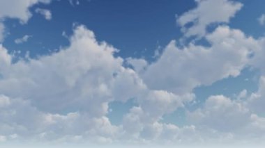 3D bulutlar 4k animasyon sağlar