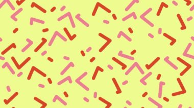 Çember üçgen şekilli ve soyut şekilli güzel animasyon desenleri