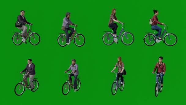 아시아 품질의 카트를 스크린 자전거타기 — 비디오