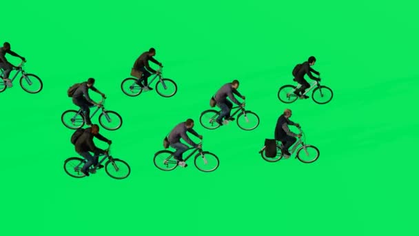 남자들 자전거를 화면을 휴가를 즐기고 — 비디오