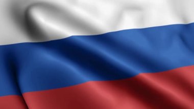 Rusya bayrağının 3d video görüntüsü Rusya 'nın HD çözünürlüğünü gösteren bir video. Rusya bayrağı 1080p Tam HD video