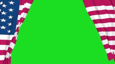 Perdeler Amerikan bayrağı şeklinde GREEK ScreREEN 1080