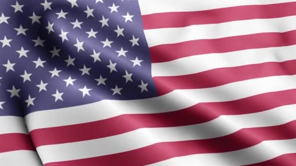 Amerikansk Flaggvideo United States American Flag Slow Motion Video Amerikansk — Stockvideo