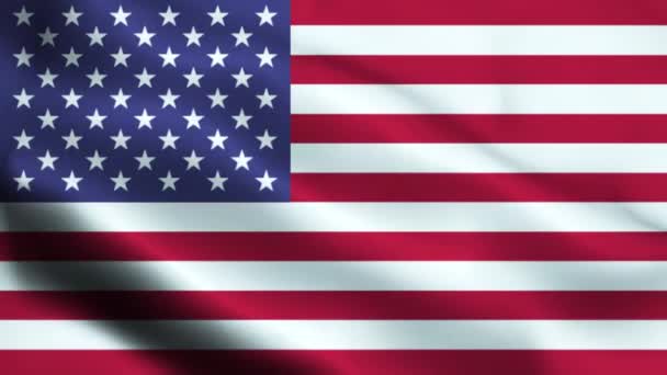 Американське Відео Про Прапор Flag Slow Motion Video Американський Прапор — стокове відео