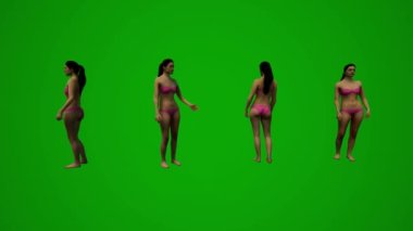 3D, güzel Amerikan kadınlarını yeşil perde arkasında dans ederken ve arkadaşlarıyla partide kutlama yaparken çekti.