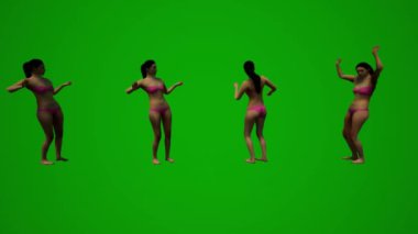 3D, güzel Amerikan kadınlarını yeşil perde arkasında dans ederken ve arkadaşlarıyla partide kutlama yaparken çekti.