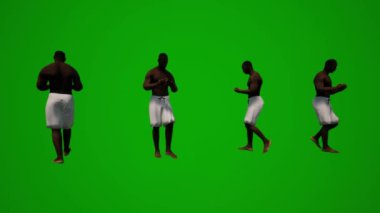 3D siyah cankurtaran botu yeşil ekranda yürüyor ve alışveriş yapıyor ve adaya birçok farklı açıdan yüksek kaliteli kroma sunuyor.