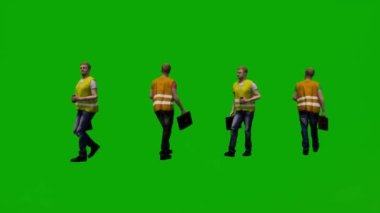 İnşaat işçisi yeşil ekran, çalışma, yürüyüş, dans, mobil, konuşma, oturma ve uyku inşaat işçisi yeşil ekran, çalışma, yürüyüş, dans, mobil, konuşma, oturma ve uyku