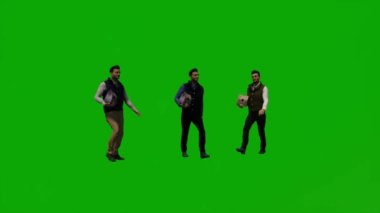 Öğrenci çocuk yeşil ekranı canlandırdı, yürüdü, dans etti, cep telefonuyla konuştu, alışveriş yaptı, oturdu, çeşitli eyaletlerde uyudu..