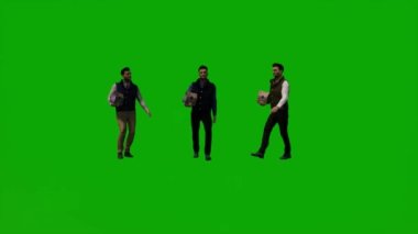 Öğrenci çocuk yeşil ekranı canlandırdı, yürüdü, dans etti, cep telefonuyla konuştu, alışveriş yaptı, oturdu, çeşitli eyaletlerde uyudu..