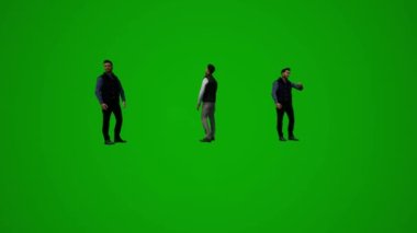 Öğrenci çocuk yeşil ekranı canlandırdı, yürüdü, dans etti, cep telefonuyla konuştu, alışveriş yaptı, oturdu, çeşitli eyaletlerde uyudu..