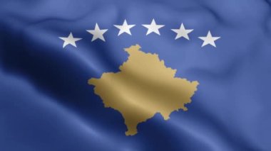 Kosova Bayrağı 'nın rüzgarda sallanan videosu. Kosova Bayrak Dalgası Döngüsü rüzgarda dalgalanıyor. Gerçekçi Kosova Bayrağı geçmişi. Kosova Bayrak Döngüsü Kapanışı 1080p Tam HD 1920X1080 görüntü. Kosova bayrak sallıyor. Ulusal 3d