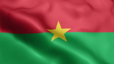Burkina Faso Flag 'ın rüzgarda dalgalanan videosu. Burkina Faso Bayrak Dalgası Döngüsü rüzgarda sallanıyor. Gerçekçi Burkina Faso Bayrağı geçmişi. Burkina Faso Bayrak Döngüsü Kapanışı 1080p Tam HD 1920X1080 görüntü. Burkina