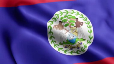 Belize Bayrağı 'nın rüzgarda dalgalanan videosu. Belize Bayrak Dalgası Döngüsü rüzgarda sallanıyor. Gerçekçi Belize Bayrağı geçmişi. Belize Bayrak Döngüsü Kapanışı 1080p Tam HD 1920X1080 görüntü. Sallanan bayrağı salla. Ulusal 3d
