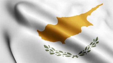 Kıbrıs Bayrağı 'nın rüzgarda dalgalanan videosu. Kıbrıs Bayrak Dalgası Döngüsü rüzgarda dalgalanıyor. Gerçekçi Kıbrıs Bayrağı geçmişi. Kıbrıs Bayrağı Kapanışı 1080p Tam HD 1920X1080 görüntüsü. Kıbrıs bayrağı sallıyor. Ulusal 3d