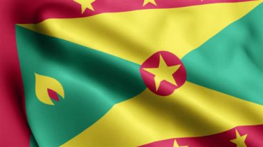 Grenada Flag 'ın rüzgarda dalgalanan videosu. Grenada Bayrak Dalgası Döngüsü rüzgarda dalgalanıyor. Gerçekçi Grenada Bayrağı geçmişi. Grenada Bayrak Döngüsü Kapanışı 1080p Tam HD 1920X1080 görüntü. Grenada bayrağı sallıyor. Ulusa