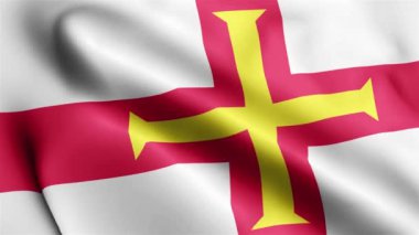 Guernsey Flag 'in rüzgarda dalgalanan videosu. Guernsey Bayrak Dalgası Döngüsü rüzgarda sallanıyor. Gerçekçi Guernsey Flag geçmişi. Guernsey Bayrak Döngüsü Kapanışı 1080p Tam HD 1920X1080 görüntü. Guernsey bayrak sallıyor. Hayır.
