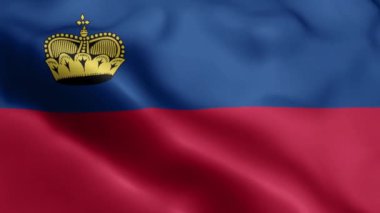Liechtenstein Flag 'in rüzgarda dalgalanan videosu. Lihtenştayn Bayrak Dalgası Döngüsü rüzgarda sallanıyor. Gerçekçi Lihtenştayn Bayrağı geçmişi. Lihtenştayn Bayrak Döngüsü Kapanışı 1080p Tam HD 1920X1080 görüntü. Liec