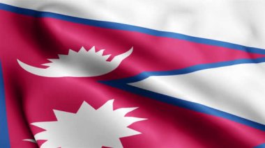 Nepal bayrağının rüzgarda dalgalanan videosu. Nepal Bayrak Dalgası Döngüsü rüzgarda dalgalanıyor. Gerçekçi Nepal bayrağı geçmişi. Nepal Bayrak Döngüsü Kapanışı 1080p Tam HD 1920X1080 görüntü. Nepal bayrağı sallıyor. Ulusal 3d Nepal