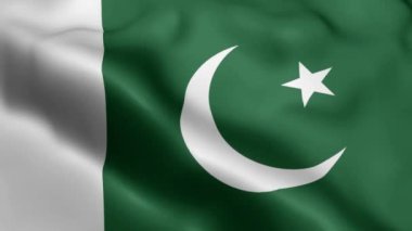 Pakistan Bayrağı rüzgarda sallanıyor. Pakistan Bayrak Dalgası Döngüsü rüzgarda dalgalanıyor. Gerçekçi Pakistan Bayrağı geçmişi. Pakistan Bayrak Döngüsü Kapanışı 1080p Tam HD 1920X1080 görüntü. Pakistan bayrağı sallıyor. Hayır.