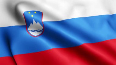 Slovenya Bayrağı 'nın rüzgarda dalgalanan videosu. Slovenya Bayrak Dalgası Döngüsü rüzgarda sallanıyor. Gerçekçi Slovenya Bayrağı geçmişi. Slovenya Bayrak Döngüsü Kapanışı 1080p Tam HD 1920X1080 görüntü. Slovenya bayrağı sallıyor. Hayır.