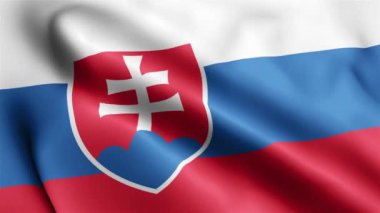 Slovakya Bayrağı rüzgarda sallanıyor. Slovakya Bayrak Dalgası Döngüsü rüzgarda dalgalanıyor. Gerçekçi Slovakya Bayrağı geçmişi. Slovakya Bayrak Döngüsü Kapanışı 1080p Tam HD 1920X1080 görüntü. Slovakya bayrağı sallıyor. Hayır.