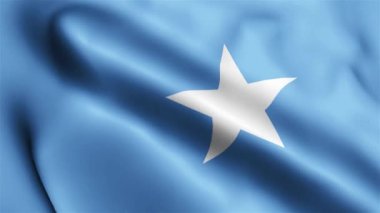 Somali bayrağının rüzgarda dalgalanan videosu. Somali Bayrak Dalgası Döngüsü rüzgarda sallanıyor. Gerçekçi Somali Bayrağı geçmişi. Somali Bayrak Döngüsü Kapanışı 1080p Tam HD 1920X1080 görüntüsü. Somali bayrağı sallıyor. Ulusa