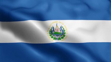 El Salvador Flag 'ın rüzgarda dalgalanan videosu. El Salvador Bayrak Dalgası Döngüsü rüzgarda sallanıyor. Gerçekçi El Salvador bayrağı geçmişi. El Salvador Bayrak Döngüsü Kapanışı 1080p Tam HD 1920X1080 görüntü. El Salvador