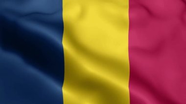 Chad Flag 'in rüzgarda sallanan videosu. Chad Flag dalga döngüsü rüzgarda sallanıyor. Gerçekçi Chad Flag geçmişi. Chad Flag Kapanış Çemberi 1080p Tam HD 1920X1080 görüntüsü. Chad bayrak sallıyor. Ulusal 3d Chad bayrağı