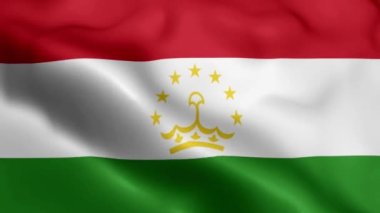 Tacikistan bayrağının rüzgarda dalgalanan videosu. Tacikistan Bayrak Dalgası Döngüsü rüzgarda dalgalanıyor. Gerçekçi Tacikistan Bayrağı geçmişi. Tacikistan Bayrak Döngüsü Kapanışı 1080p Tam HD 1920X1080 görüntü. Tacikistan dalgası