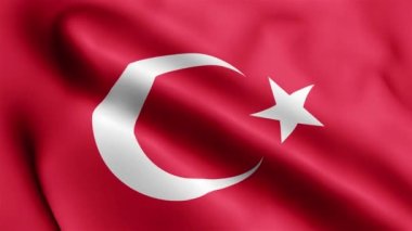 Hindi bayrağı rüzgarda sallanıyor. Hindi Bayrak Dalgası Döngüsü rüzgarda dalgalanıyor. Gerçekçi Hindi Bayrağı geçmişi. Türkiye Bayrak Döngüsü Kapanışı 1080p Tam HD 1920X1080 görüntü. Hindi bayrağı sallıyor. Ulusal 3d