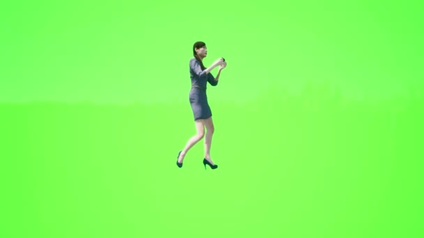 Personas Pantalla Verde Mujeres Japonesas Tomando Videos Fotos Con Teléfonos — Vídeos de Stock