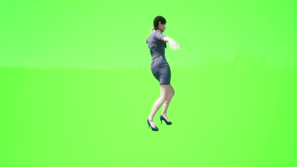Ludzie Zielony Ekran Koreańskie Kobiety Taniec Nocnej Imprezie Przyjaciółmi Kolegami — Wideo stockowe