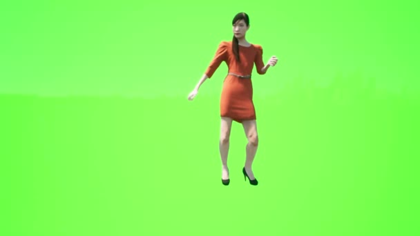 Yalnız Bir Kadın Bir Gece Partisinde Içip Dans Ediyor Gerçekçi — Stok video