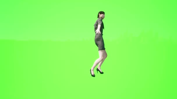 Genç Bayan Avukatlar Bir Partide Içip Dans Ediyorlar Gerçekçi Boyutlu — Stok video