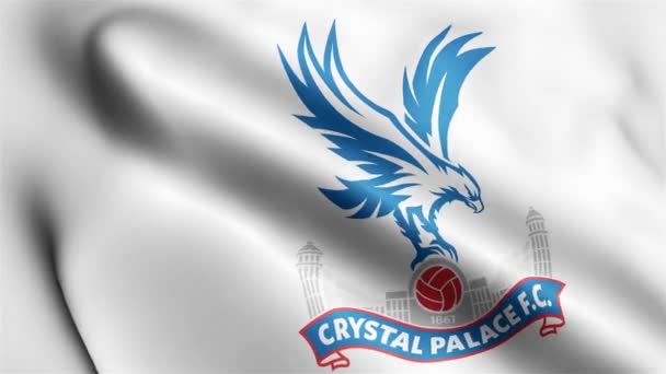 Crystal Palace Bandiera Video Sventolando Nel Vento Crystal Palace Flag — Video Stock