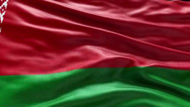 4k render Belarus Flag video waving in wind. Belarus Flag Wave Loop waving in wind. Realistic Belarus Flag background. Belarus Flag Looping Closeup 1080p Full H