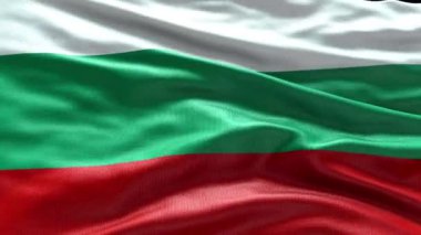 4k rüzgarda dalgalanan Bulgaristan Bayrağı videosunu oluşturdu. Bulgaristan Bayrak Dalgası Döngüsü rüzgarda dalgalanıyor. Gerçekçi Bulgaristan Bayrağı geçmişi. Bulgaristan Bayrak Kapanışı 1080p Fu