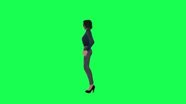 Sıska Bir Kız Arkadaşı Uzun Boylu Uzun Boylu Elleri Vücudu — Stok video