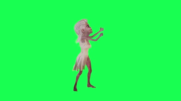 무서운 캐릭터 귀여운 렌더링 애니메이션 — 비디오