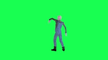 Cadılar Bayramı kostümcüsü, yeşil ekran arka açısı, hip-hop dansı, hip-hop, insanlar, daha kırmızı renkli arka plan animasyon, kadın ve erkek yürüme sohbeti.