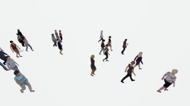 İnsanlar farklı pozlarda.