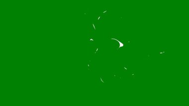 Yeşil ekrana yayılan ışıl ışıl parlayan parçacıklar, sinematik tanıtımlar, büyülü animasyonlar veya bilim kurgu efektleri için ideal..