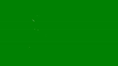 Yeşil ekran üzerinde dinamik olarak yayılan parlak beyaz ve altın parçacıklar, sinematik tanıtımlar, büyülü animasyonlar veya bilim kurgu hareketleri için harikadır.